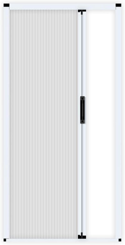 Accordeondeur met Slot - Vouwdeur Binnendeur - Ruimte Verdelen - Zonder Boren Installeren - 61x203cm - Wit