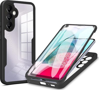 Hoesje geschikt voor Samsung Galaxy A14 4G/5G - Techsuit ColorVerse 360 Case met Screenprotector - Zwart