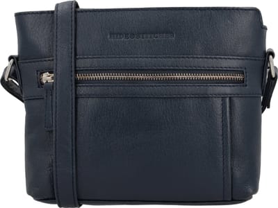 Hide & Stitches Mississippi Crossbody Schoudertasje - Ritsvakken - Trendy Schoudertas - Leren Dames Tas - Blauw
