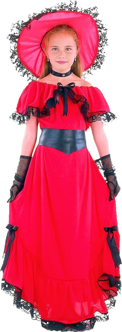 Scarlett O'Hara kostuum voor meisjes - Verkleedkleding - Maat 122/134