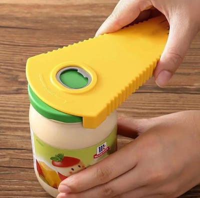 4 in 1 Dekselopener - Pottenopener - Fles Opener - Blik Opener - Bierfles Opener - Keuken Hulp Opener - Grip Opener - LOUZIR