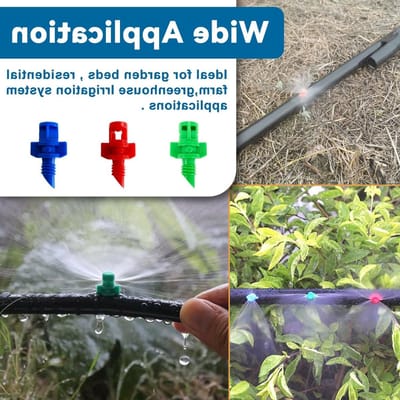 240 Stuks Drip Irrigation Emitters en Micro Sprayers voor Efficiënte Tuinirrigatie met 2 Gatenponsen voor Planten en Gazons