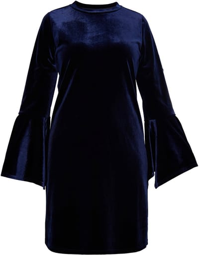 usha Fluwelen mini-jurk