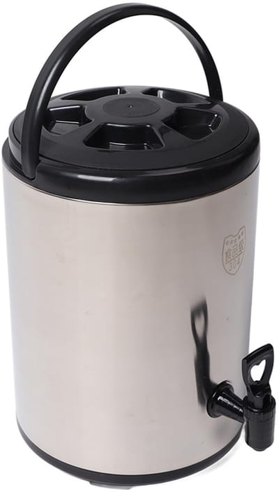 Dailygoods- Drankdispenser 8 Liter - Dubbellaags Ontwerp - Roestvrij Staal - Geïsoleerd - Voor Thee/Koffie/Melk - Multifunctioneel Gebruik - Drankkan