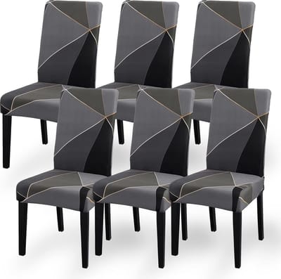 Eetstoelhoezen Set van 6 - Bescherming en Vernieuwing - Geschikt voor Diverse Stoelen