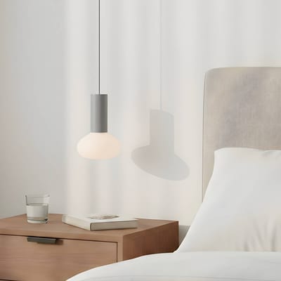 ALDEX Hanglamp Flo, grijs, 1-lamp, glas