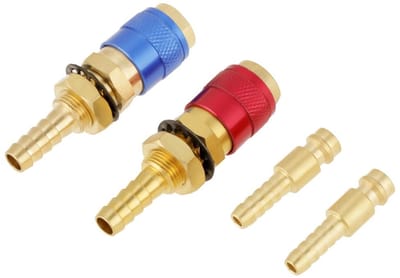 Dailygoods - Watergekoelde Adapter Set - Lasbranders - Hoogwaardig Messing - Snelkoppeling - Eenvoudige Installatie
