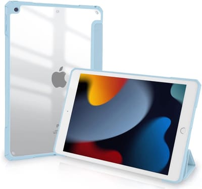 EtuiTab - Clear SmartPencil Etui - Apple iPad 10.2 7/8/9 Gen - Nadenken - Transparante Achterkant