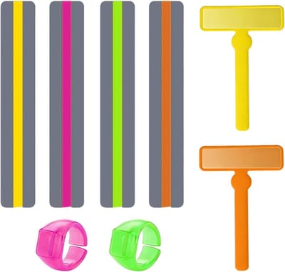 Leesliniaal Set - Geleide Leesstrips - Concentratie Verbeteren - Perifere Afleidingen Blokkeren - 19 cm Lengte - Transparant