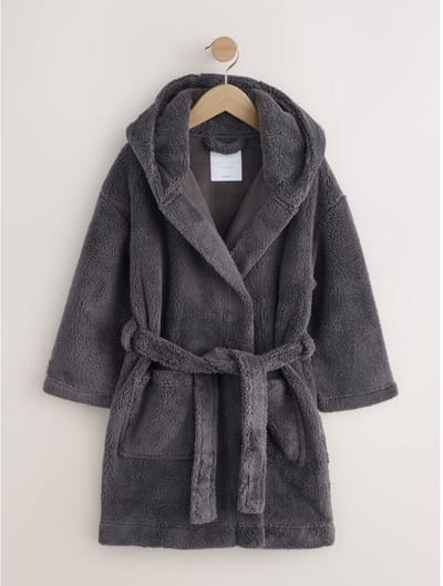 Next - Jongens - Fleece badjas - Grijs