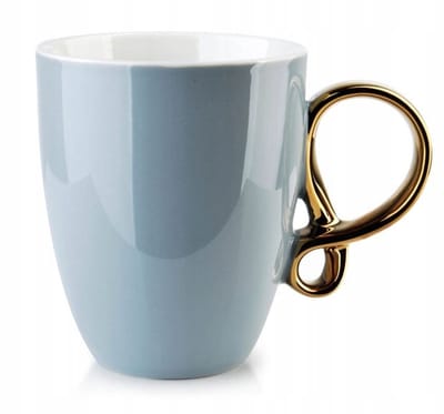 Porseleinen Mok INFINITY Goud & Grijs 370 ml