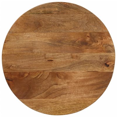 vidaXL Tafelblad rond Ø 60x2,5 cm massief ruw mangohout
