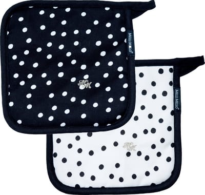 Melli Mello - Nora Dots - Pannenlappen 2 Stuks - Katoen - Polkadot - 21x21 cm