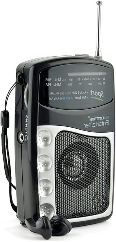 Draagbare Radio - Zakradio AM FM - Muziek Luisteren - Telescopische Antenne - Batterij Aangedreven - Zwart