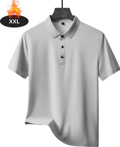 Livano Poloshirt Heren - T-Shirt Heren - Shirt - Overhemd - Polo Shirt - Grijs - XXL