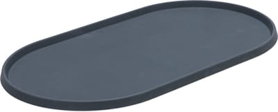 Designed by Lotte Oona Placemat Hond/Kat - Placemat voerbak - Vaatwasserbestendig - Silicone - Antraciet - 45x25x1,5 cm