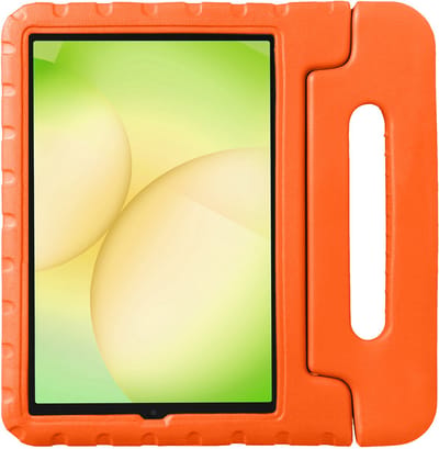 Hoes - Geschikt voor Samsung Galaxy Tab A11 - Kinderhoes Shockproof Bumper - Kidsproof Case - Tablet Hoesje - Kinder Hoesje Cover - Oranje