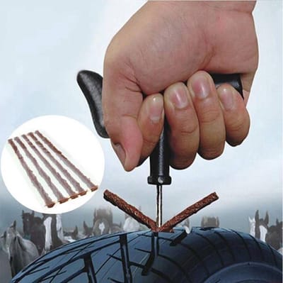 Autobanden reparatie set - 9 delig - Zelf je autoband plakken - Autoband reparatieset - Banden reparatieset - Autoband repareren