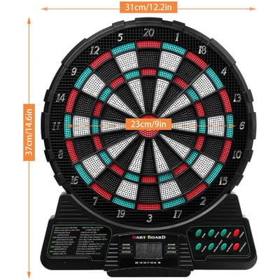 Jeu de fléchettes électroniques, affichage des scores LCD avec 6 jeux de fléchettes, jouet de fête, jeu volant amusant, boîte cadeau, décoration de la maison 1set