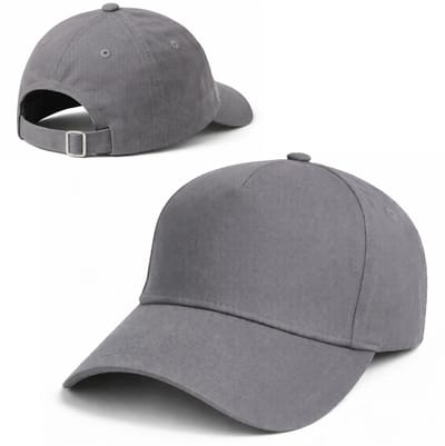 CAPMEISTER Baseball Cap Unisex – Antraciet Grijs – 100% Katoen – Verstelbare Sluiting – Comfortabele 6 Panel Pet – Volwassenen