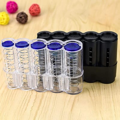 Plastic opbergdoos voor euro munten - Compact, duurzaam en ideaal voor munthouders en verzamelaars