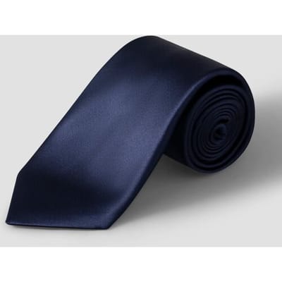 Eton Das Uni Color Silk Satin Navy / male