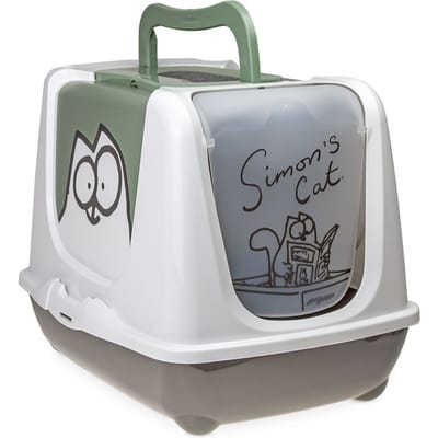 - Grijs/ groen/ wit - Simon's Cat Kattenbak