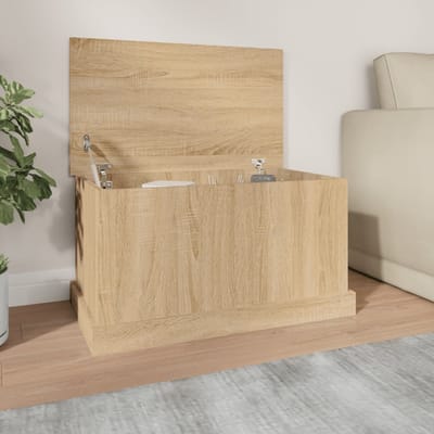 vidaXL - Opbergbox - Sonoma - Eiken - 70x40x38 - cm - Bewerkt - Hout