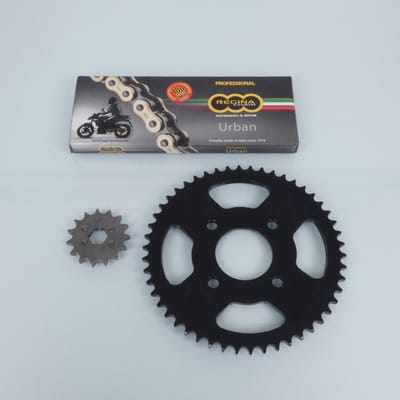Kit chaîne Regina pour moto Honda 125 NX Transcity 1989 à 1997 15x50 P428 Neuf