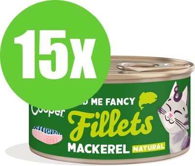 15x Edgard & Cooper Cat Fillets Mackarel - 70 gr - Natvoeding Kat