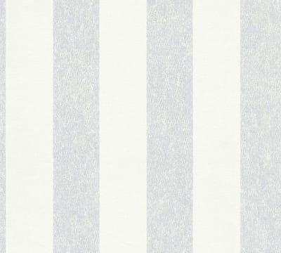 STREPEN BEHANG | Modern - zilver wit - A.S. Création Attractive 2