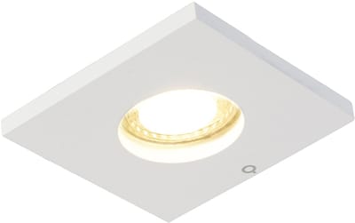 Qazqa badkamer inbouwspot, inbouwlamp - Doku - wit , max. 50W, geschikt voor led, 8.5cm, vierkant, IP54, ideale badkamerlamp lamp