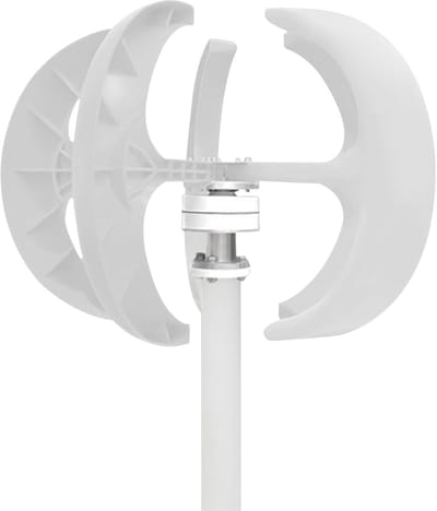 Windturbine Generator - Windenergie Systeem - Straatverlichting - Lage Startsnelheid - 90x60 cm - Wit