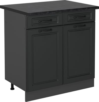Vicco R-Line Keukenonderkast – 80 cm, WB Antraciet Antraciet landhuis