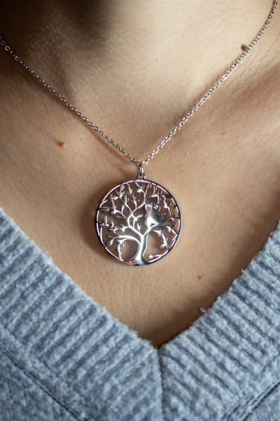 Levensboom Premium Stainless Steel ketting | | ketting dames zilver | sieraden vrouw | Zilverana | Sterling 925 Silver (Echt zilver)