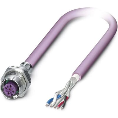 Phoenix Contact 1534481 Sensor/actuator inbouwconnector M12 Aantal polen (sensoren): 5 Bus, inbouw 2.00 m 1 stuk(s)