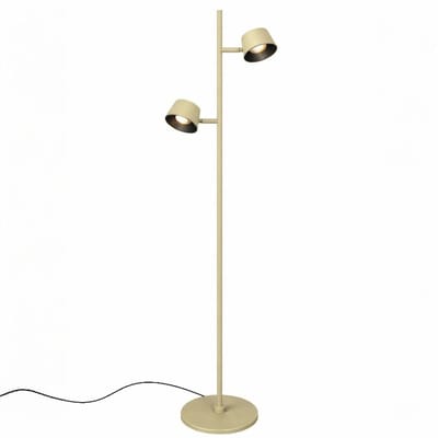 Freelight Vloerlamp Cugino Olijf Groen 2 Lichts incl. Dimmers 140cm