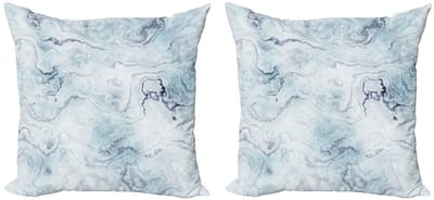 ABAKUHAUS – Marmeren kussenhoes – 2x50x50 cm – dubbelzijdig bedrukt