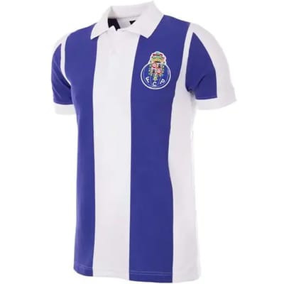 COPA - FC Porto 1951 - 52 Retro Voetbal Shirt - Mannen - Wit - Blauw - S