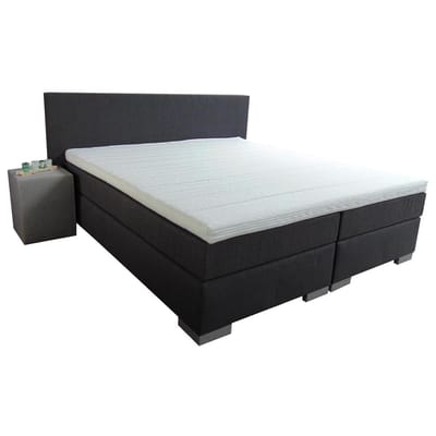 Slaaploods.nl Sara - Boxspring Inclusief Matras - 90x200 cm - Zwart