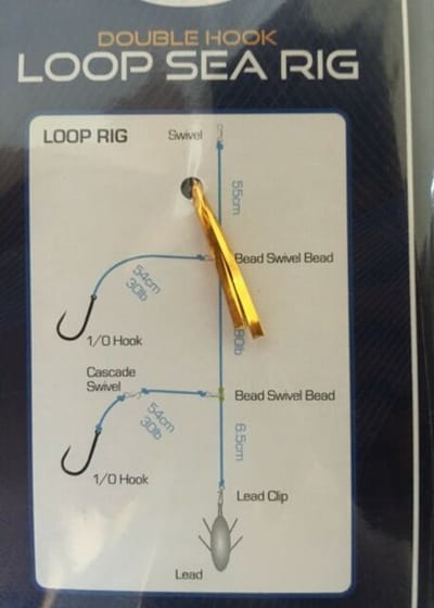 NGT Double Hook Loop Sea Rig Haak: 1/0