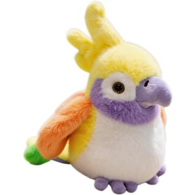 16cm Schattige Cartoon Vogel Simulatie Kleurrijke Papegaai Pluche Speelgoed Huisdecoratie Gevulde Poppen Zachte Dier Poppen Cadeau Voor Kinderen Decoratie