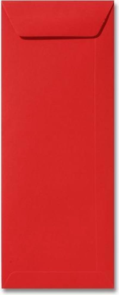 Envelop 12,5 x 31,2 Koraalrood, 60 stuks