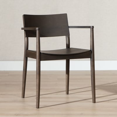 Bronx71® Scandinavische eetkamerstoel Iza walnoot - stoel