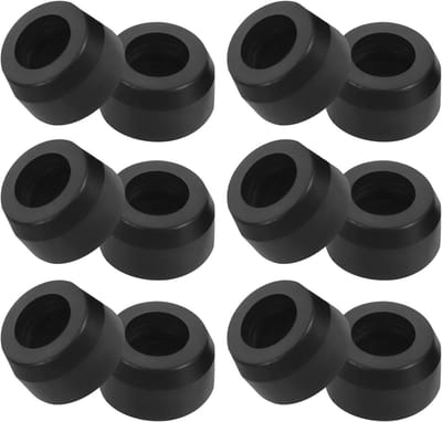 Rubberen Isolatie Voetjes - Trillingsdempers - Audio Stabiliseren - Schokabsorberend - 30 Stuks - Zwart