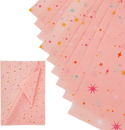 Kleurrijke Sterrenpatroon Inpakpapier 70x50cm - 30 Vellen Decoratief Cadeaupapier voor Feesten, Verjaardagen en Bruiloften
