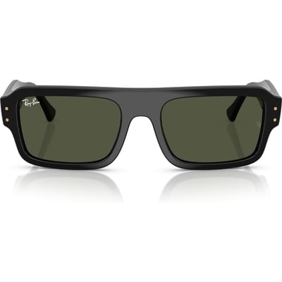 Zonnebril 0RB4454F LUKAS BLACK GREEN 66773153 Aziatische Pasvorm Gepolariseerd [Ray-Ban] (Zwart groen) black
