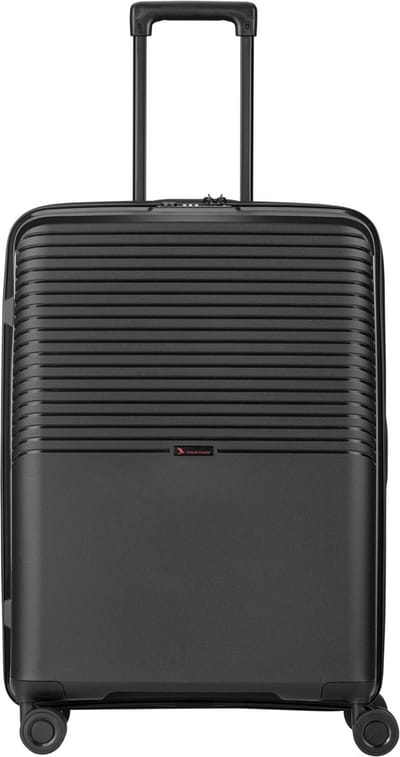 Pack Easy Jet 4 wielen Trolley 64 cm met uitbreidingsplooi - Harde bagage - TSA slot - schwarz