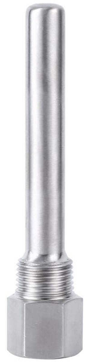 Allecto - RVS Beschermbuis - Temperatuursensoren - Voor NPT 1/2 inch - Hoogwaardige Bescherming - Roestvrij staal - Beschermt tegen Schade - Geschi...