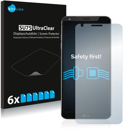 Savvies - Screenprotector voor LG G6 - Folie Beschermfolie transparant 6 Stuks
